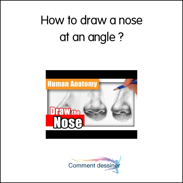 How to draw a nose at an angle